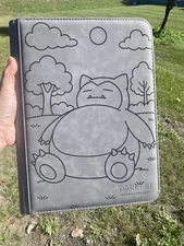 Pokémon Laser Engraved Binder Snorlax/ Made To Order! Engraved/Shipped In USA
