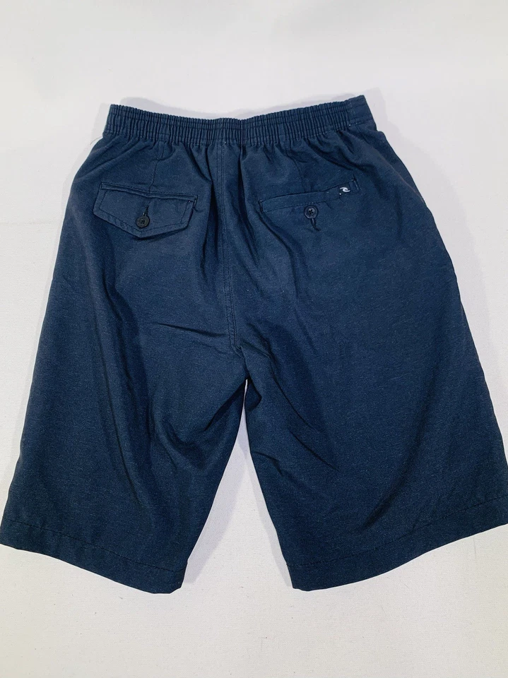Pantalones Cortos Ripcurl Jóvenes/Niños Informales de Verano Sólidos Frente Plano Talla L Azul Poliéster Foto 2 de 4