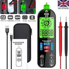 Mini Digital Multimeter Rechargeable Electrical Tester Auto-Ranging Measures UK