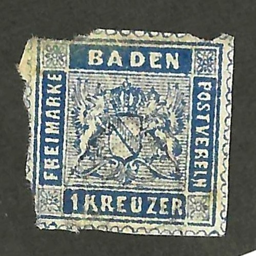 EAS_STAMPS BADEN #25 USED F/VF - 第 1/1 張圖片