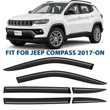 Side Window Deflectors Rain Guards for 2017-2026 Jeep Compass SHATTERPROOF