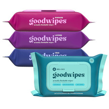 Flushable Butt Wipes - Extra Large Adult Wet Wipes for Women  Men - Bathroom Es