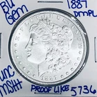 1887 BU UNCIRCULATED MORGAN SILVER DOLLAR AUTHENTIC U.S. MINT FREE SHIPPING 5736
