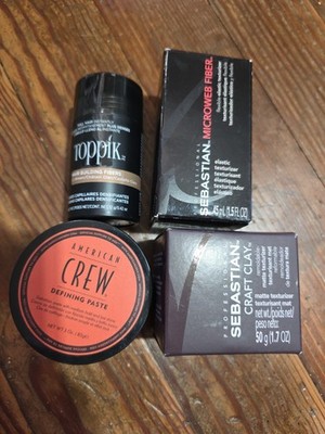 Lot  Toppik Light Brown CREW Defining Paste Sebastian Craft Clay Texturizer