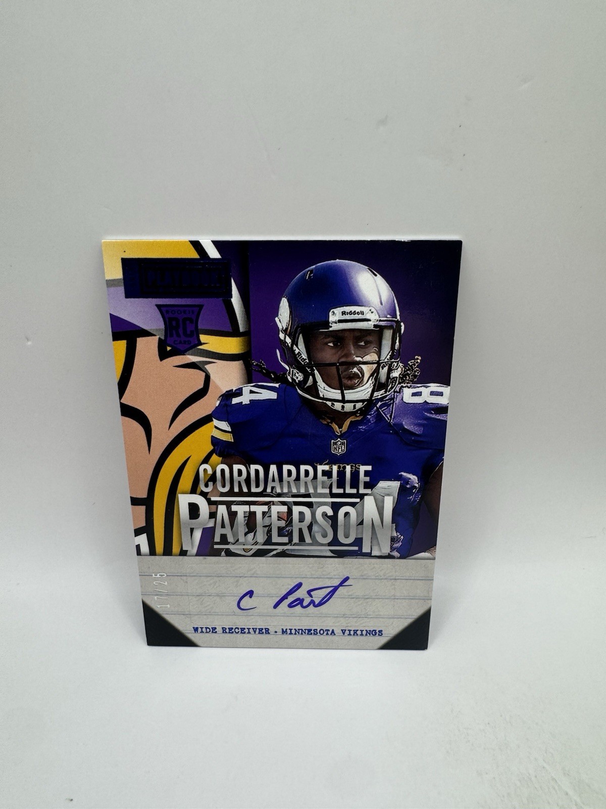 Cordarrelle Patterson Panini Playbook Signatures #117 Base