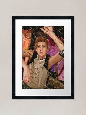 Chan | Stray Kids Gerahmter Kunstdruck Gerahmtes Wandbild Poster Leinwanddruck Bild