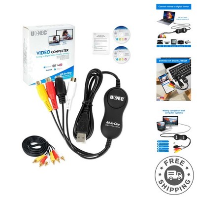 Advanced USB Video Capture Device - VHS to Digital Conversion for Home Archiving