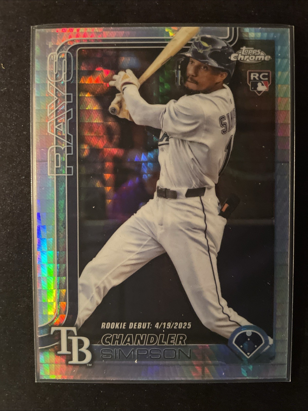 2025 Topps Chrome Update Series Prizm Refractor Chandler Simpson #USC17 RC