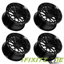 Dolce Magari 19X8.5 5X112 +28mm Gloss Black Wheel 19" Inch Rim New [SET OF 4]