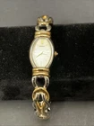 Seiko Ladies Bracelet Watch Gold & Silver Tone Chain Strap Works Vintage 1980s