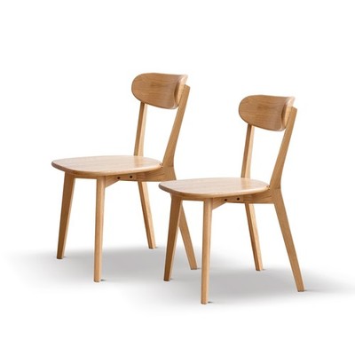Dining chair wooden FAS grade oak natural wood made in North America 100% dir