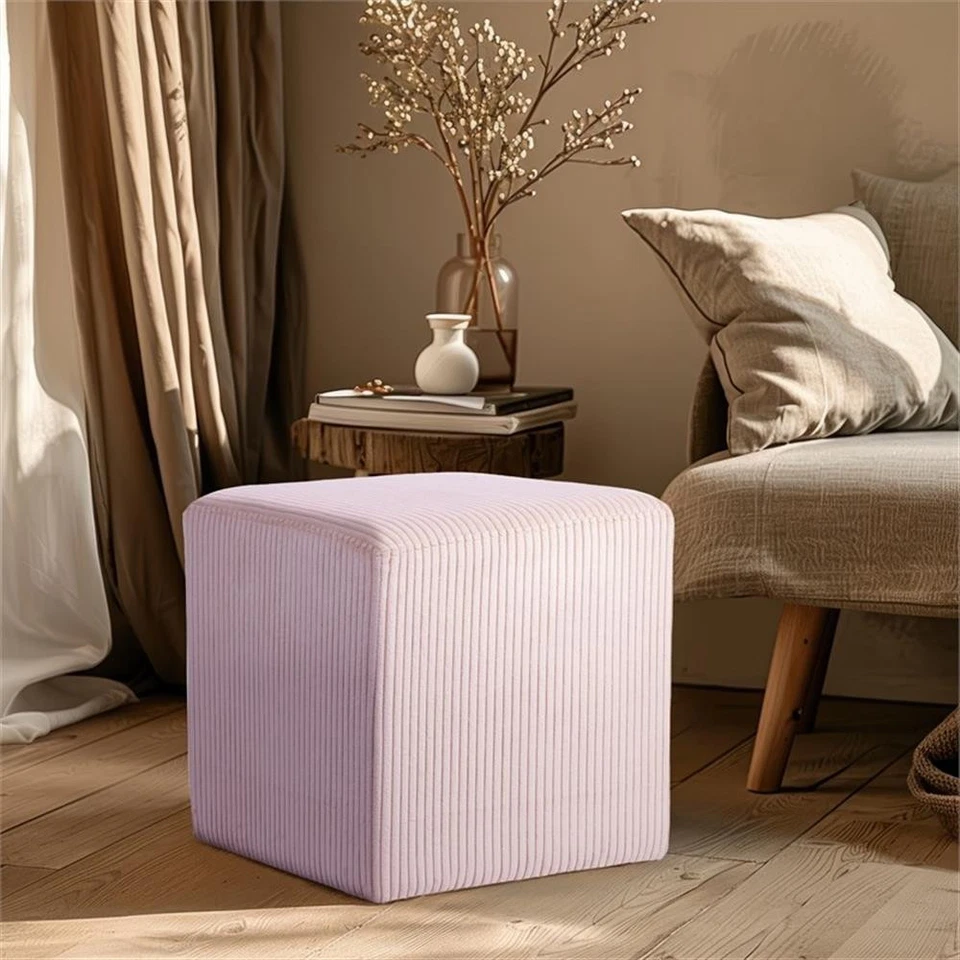 Meridian Furniture Roy Pink Ottoman/Stool - Image 2 of 4