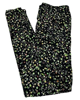 Lularoe Leggings OS One Size BLACK Colorful Confetti POLKA DOT Party Ships FAST