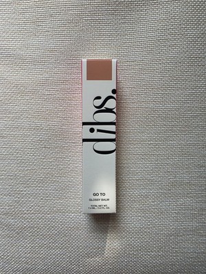 (NEW) Dibs Beauty Go To Glossy Balm in Peachy Nude Shimmer Kiss Me Quick