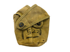 USMC WW2 Canteen Cover, Semi Circle FADED stamped 522