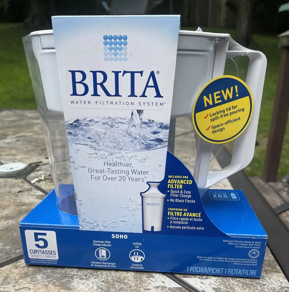 Brita Water Filter Pitcher 5 Cup Capacity with Filter New In Box
