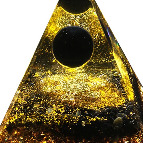 Orgone Pyramid Amethyst Peridot Crystal Healing Energy EMF Protect Meditation - Bild 15 von 15