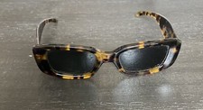 Vintage GUCCI GG 2409/N/S 02Y 49 19 135 Brown Tortoise Sunglasses Lens Scratched