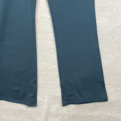 Halara Flex NEW Large High Waisted Back Side Pocket Slight Flare Work Pants Teal - Picture 4 of 16