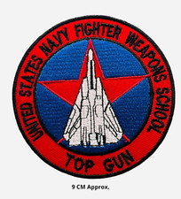 Top Gun United States Navy Fighter Weapon Embroidered Iron/SewOn Patch Batc-N546