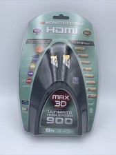 Monster Cable HDMI Max 3D Ultimate High Speed 900 8ft Cable 140504, New Sealed