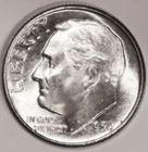 1950-P Roosevelt Dime - Brilliant Uncirculated - Stock Photo - #1146D