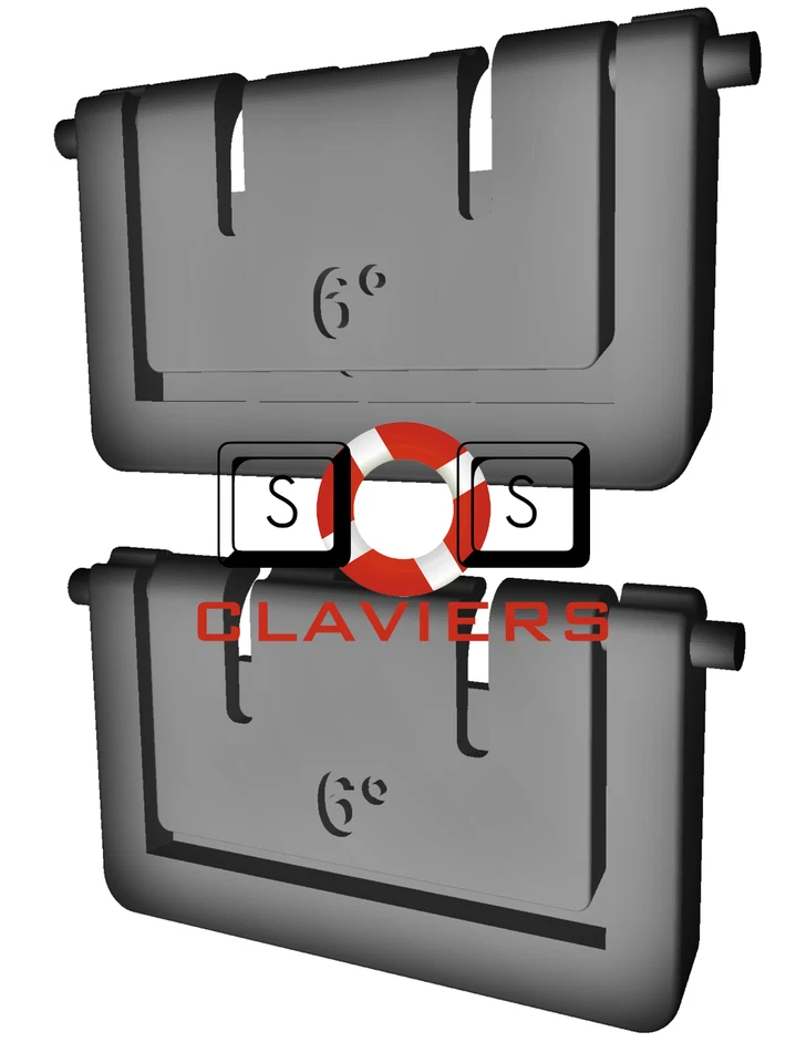 Razer Huntsman V2 Keyboard Spare Replacement Tilt Leg Stand Foot Feet Set - Image 2 of 3