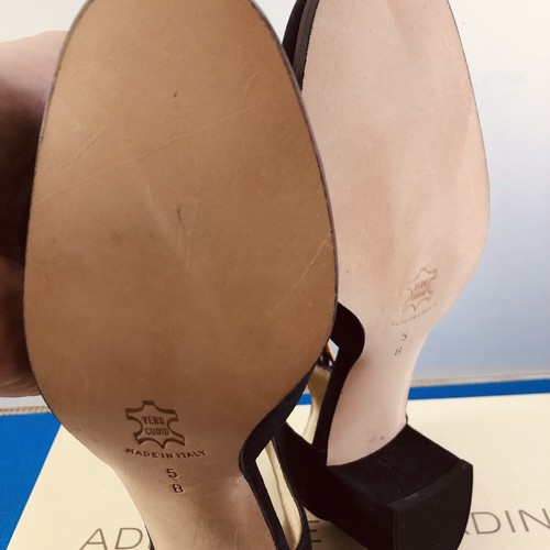 Adrienne Vittadini ECHO Navy Suede Pump Strappy Heels Dress Shoes Sz 5 B - Picture 8 of 11