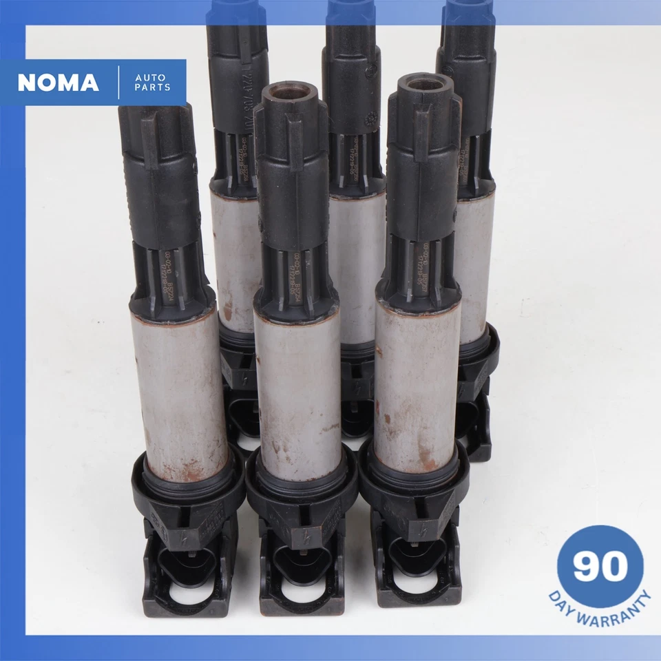 BMW E85 Z4 2003 motor juego de 6 bobinas de encendido 12138616153 OEM Foto 2 de 4