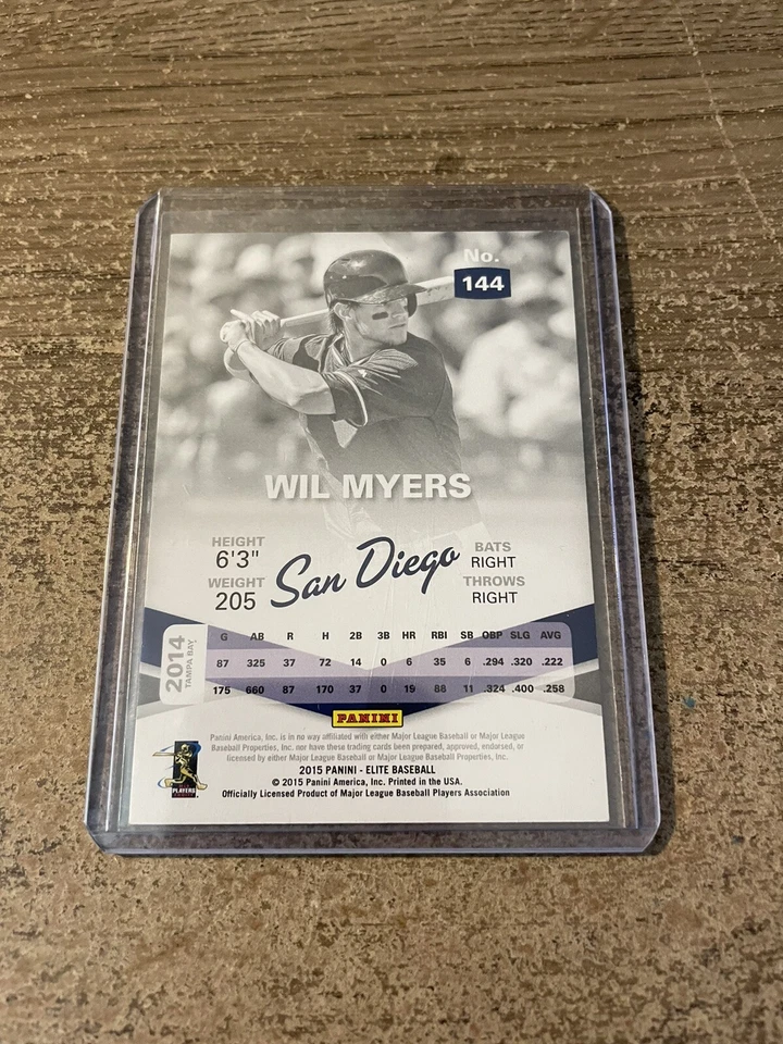 2015 Panini Elite Red 21st Century #’D 21 Wil Myers #144 - Image 2 of 2