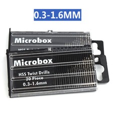 20 PCS Mini HSS Twist Drill Bit Drilling Set Diameter 0.3-1.6mm Wood Metal Tool