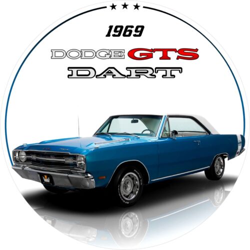 1969 Dodge Dart GTS 18" panneau métallique rond - Photo 1 sur 1