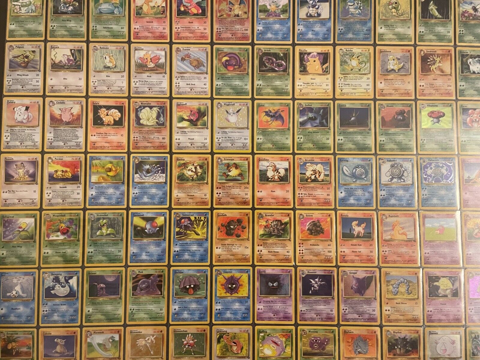 I framed all of my original 151 Pokemon cards