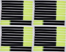 40 Cable Ties Cable Hook and Loop 30cm x 20mm Neon Yellow Hook and Loop Cable Ties Eyelet