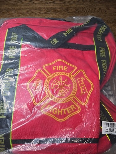 OccuNomix OK-3000 Red Large Firefighter Gear Bag Woven In Reflective Trim New - Picture 5 of 14