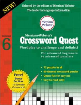 Merriam-Websters Crossword Quest: Wordplay to Challenge and Delight - GOOD