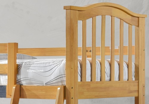Cosmos Bunk Bed - White of Maple - Storage Drawers -Cosmos Solid Twin Bunks - Picture 16 of 17