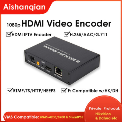  HDMI Video Encoder 1080P@60FPS H.265 with RTMP/RTSP, ONV/HK, for Live Streaming
