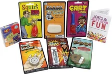 7 Pc Prank Joke Gifts Practical Joke Kit, Set for Kids w Joke Jelly Beans