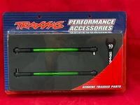 Traxxas 7748G Toe links X-Maxx 8s 6s TUBES GREEN anodized 7075-T6 aluminum 157mm