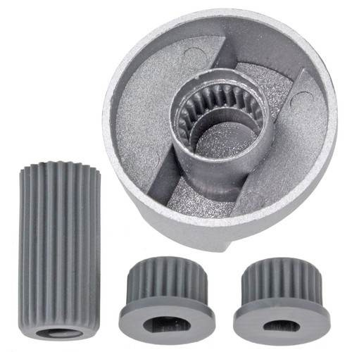Perillas de horno para cocina BELLING perno de interruptor plateado x paquete de 8 + adaptadores - Imagen 6 de 12