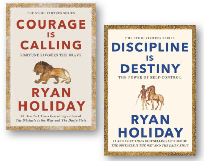 Ryan Holiday- Courage Is Calling, Discipline Is Destiny 2 Books Set NEW HARDCOVR