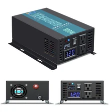 Pure Sine Wave Inverter 300W 500W 800W 1000W 24V to 110V 120V Power Car Truck RV