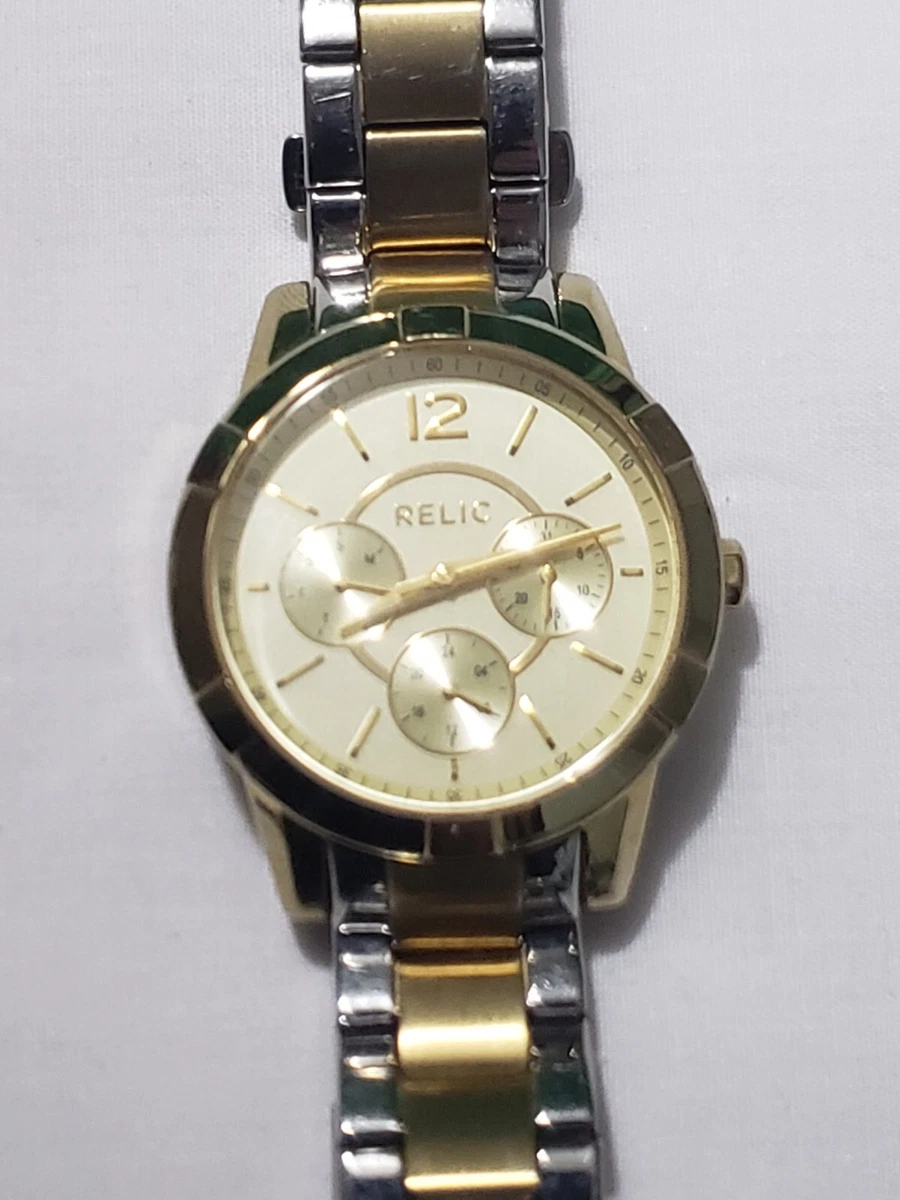 Reloj relic dorado sale