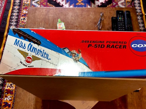 COX 049 Mustang P51D Racer 'Miss America' GAS POWER AIRPLANE BOXED - Picture 6 of 11