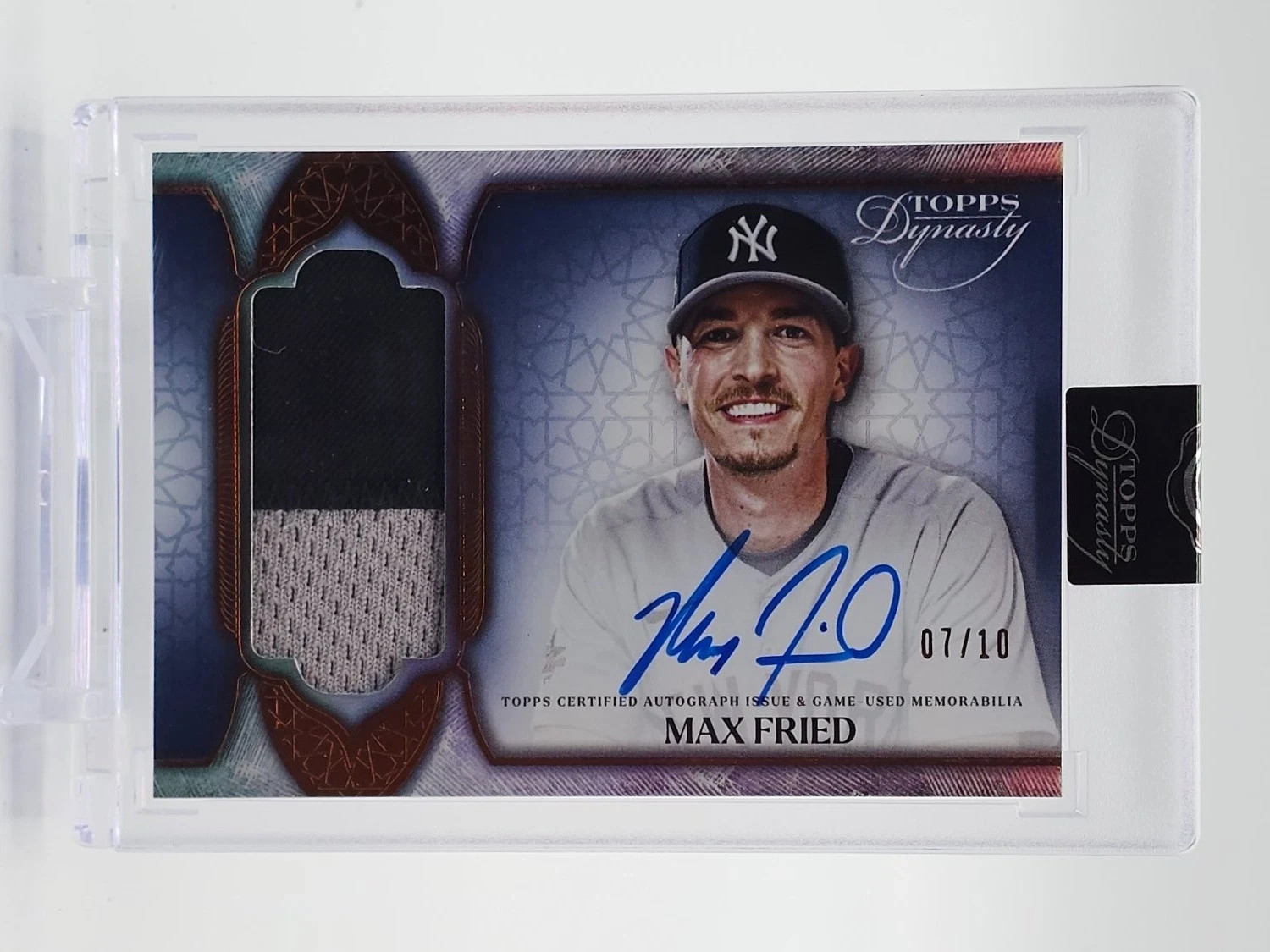 MAX FRIED 2025 TOPPS DYNASTY BASEBALL AUTO PATCH 07/10 #DAP-MF2 YANKEES