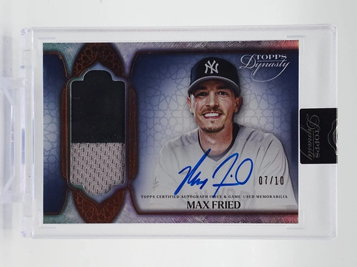 MAX FRIED 2025 TOPPS DYNASTY BASEBALL AUTO PATCH 07/10 #DAP-MF2 YANKEES