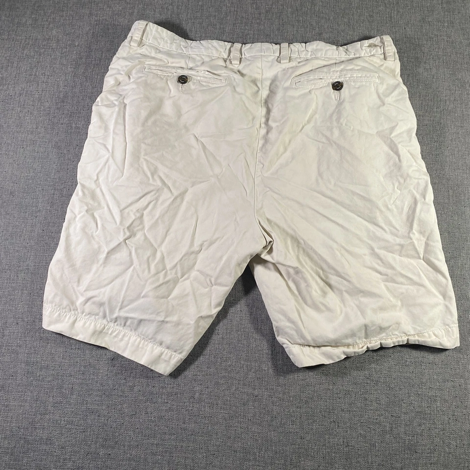 Tommy Bahama Pantalones Cortos Para Hombres 36 Beige Frente Plano Informal Golf Chino Bolsillos Traseros Foto 3 de 4