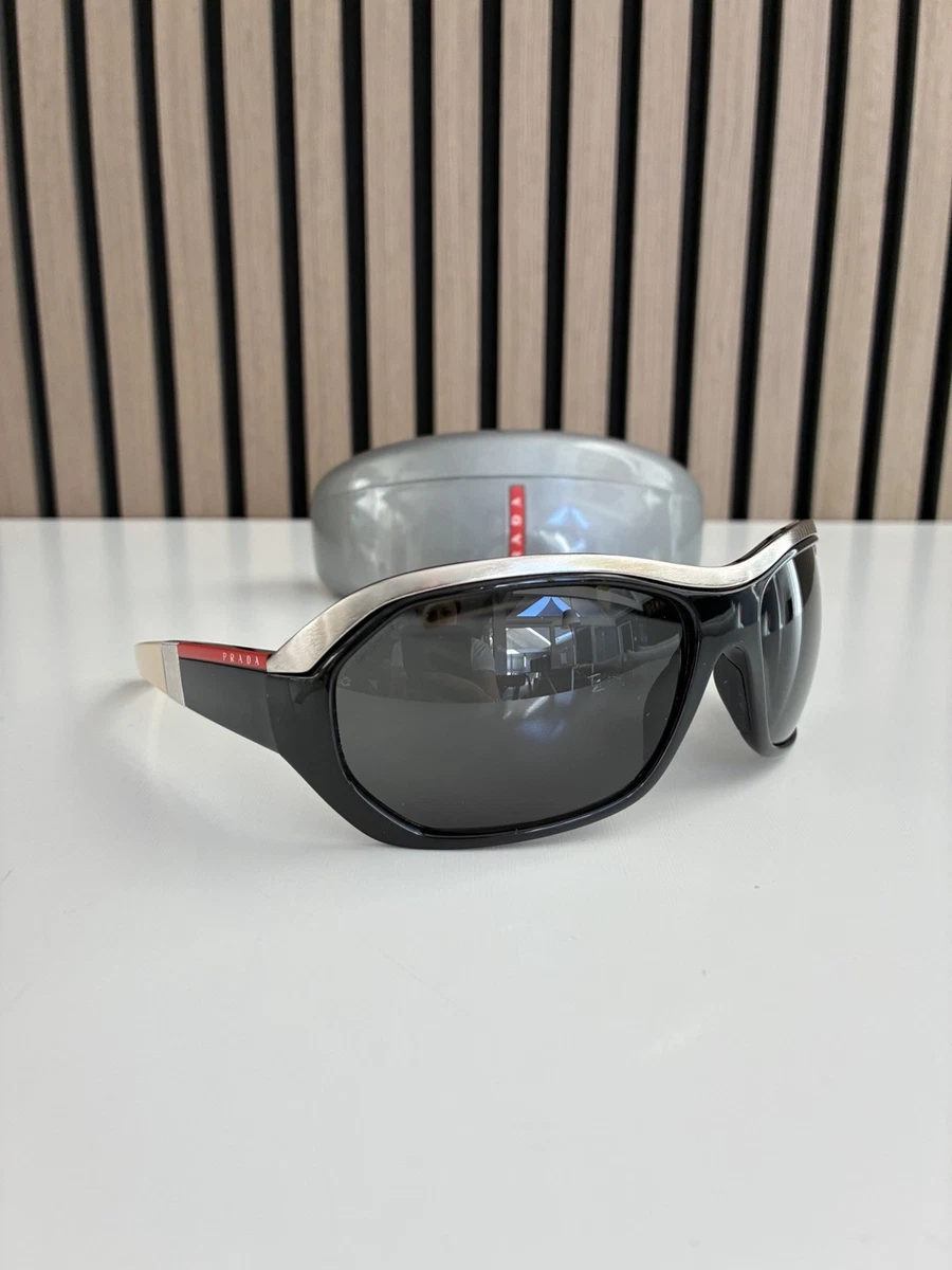 PRADA Black Wrap Sunglasses for Women for sale | eBay