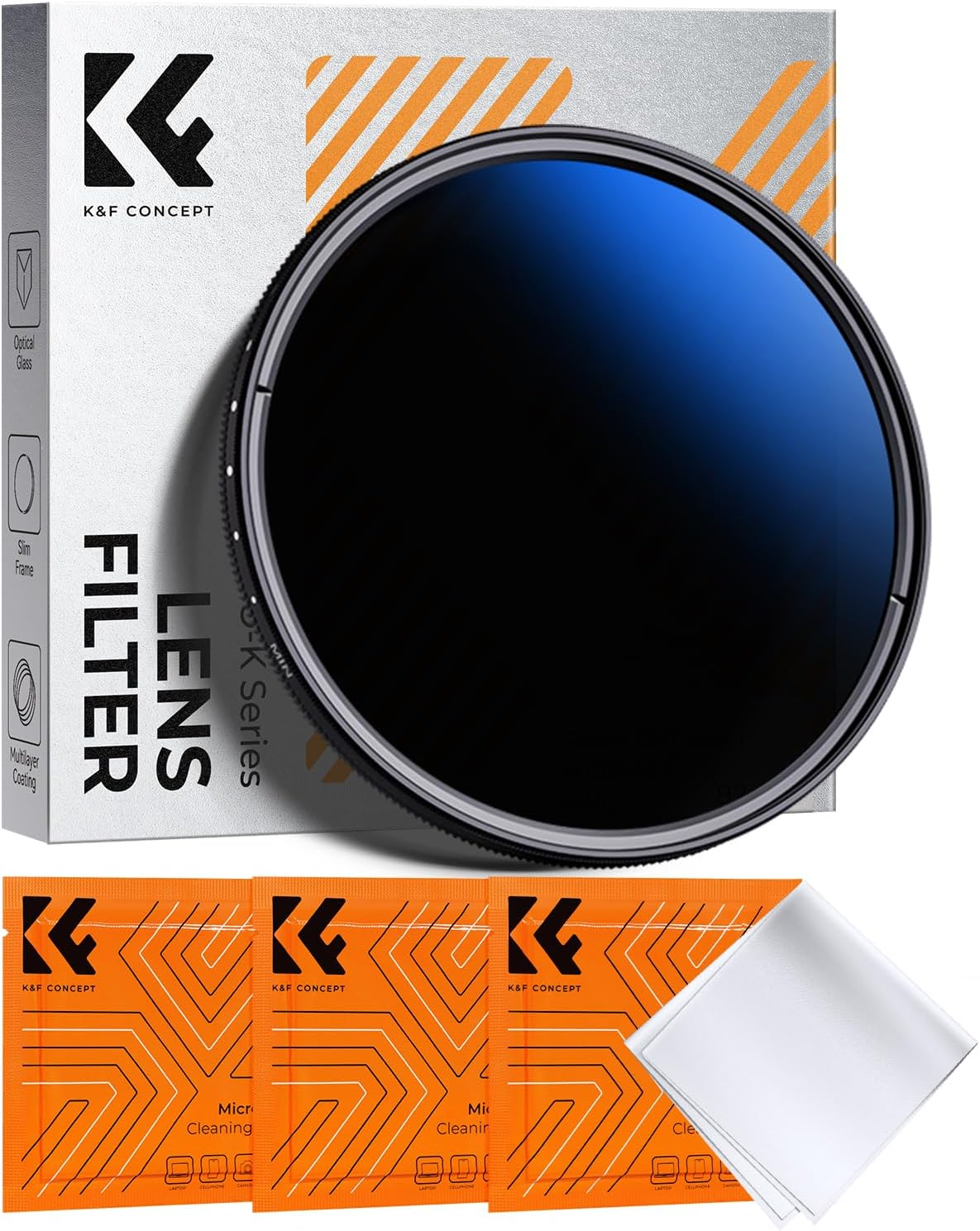 K&F CONCEPT 67Mm Variable ND Filter ND2 - ND400 Adjustable Fader Neutral Density
